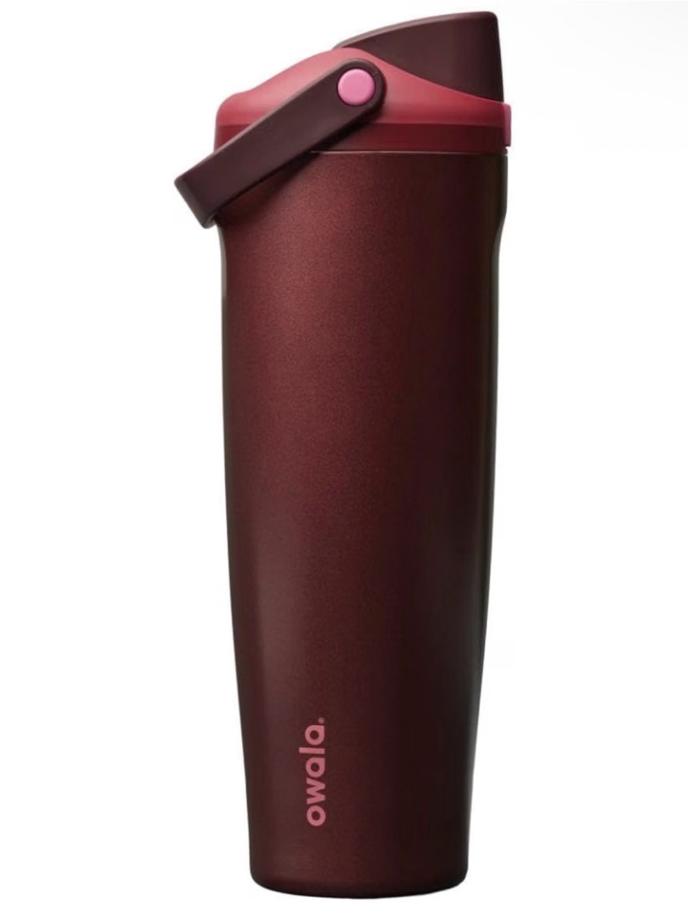 Owala FreeSip Sway Insulated Stainless Steel Water Bottle, 40oz Black Cherry
